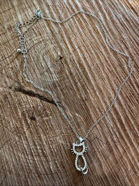 Silver Cat Pendant Necklace - Silver